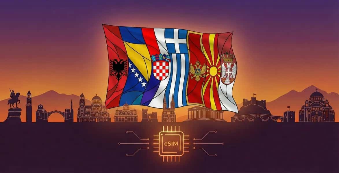Balcani (5+ aree), Ti Porto in Viaggio eSIM