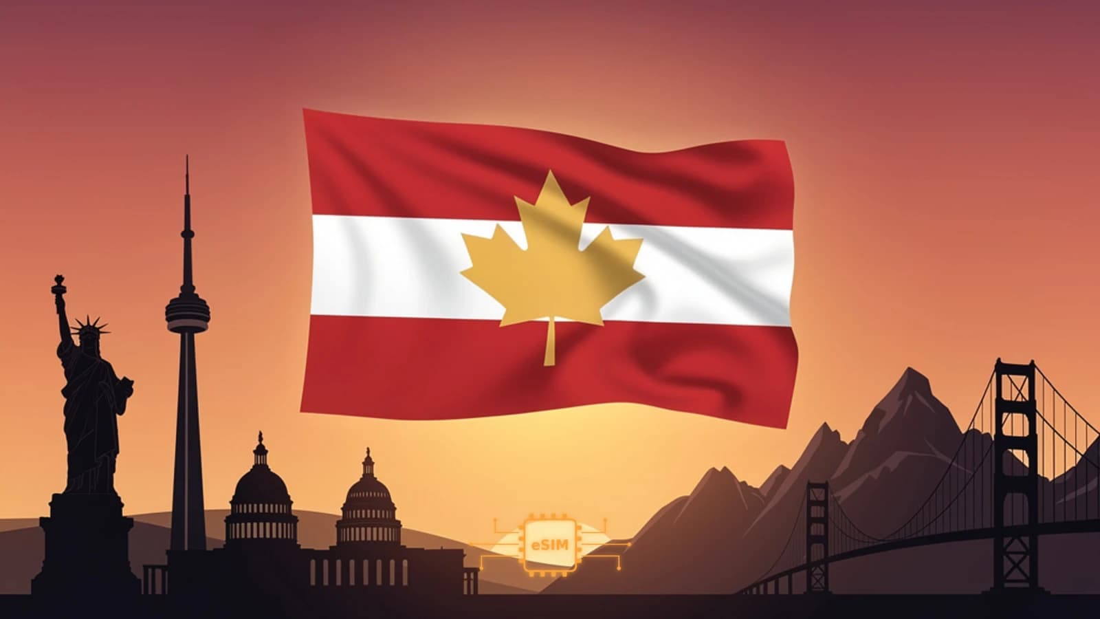 Stati Uniti e Canada eSIM coverage