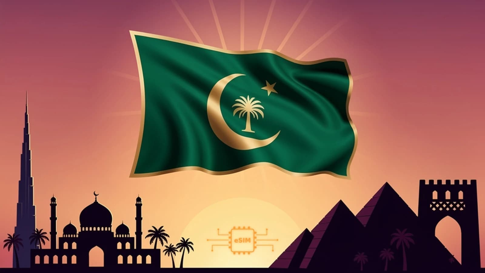 Medio Oriente e Nord Africa eSIM coverage
